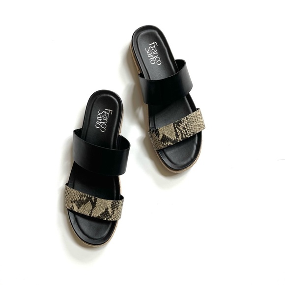 Franco Sarto Babs slide sandals snakeskin - Picture 2 of 10